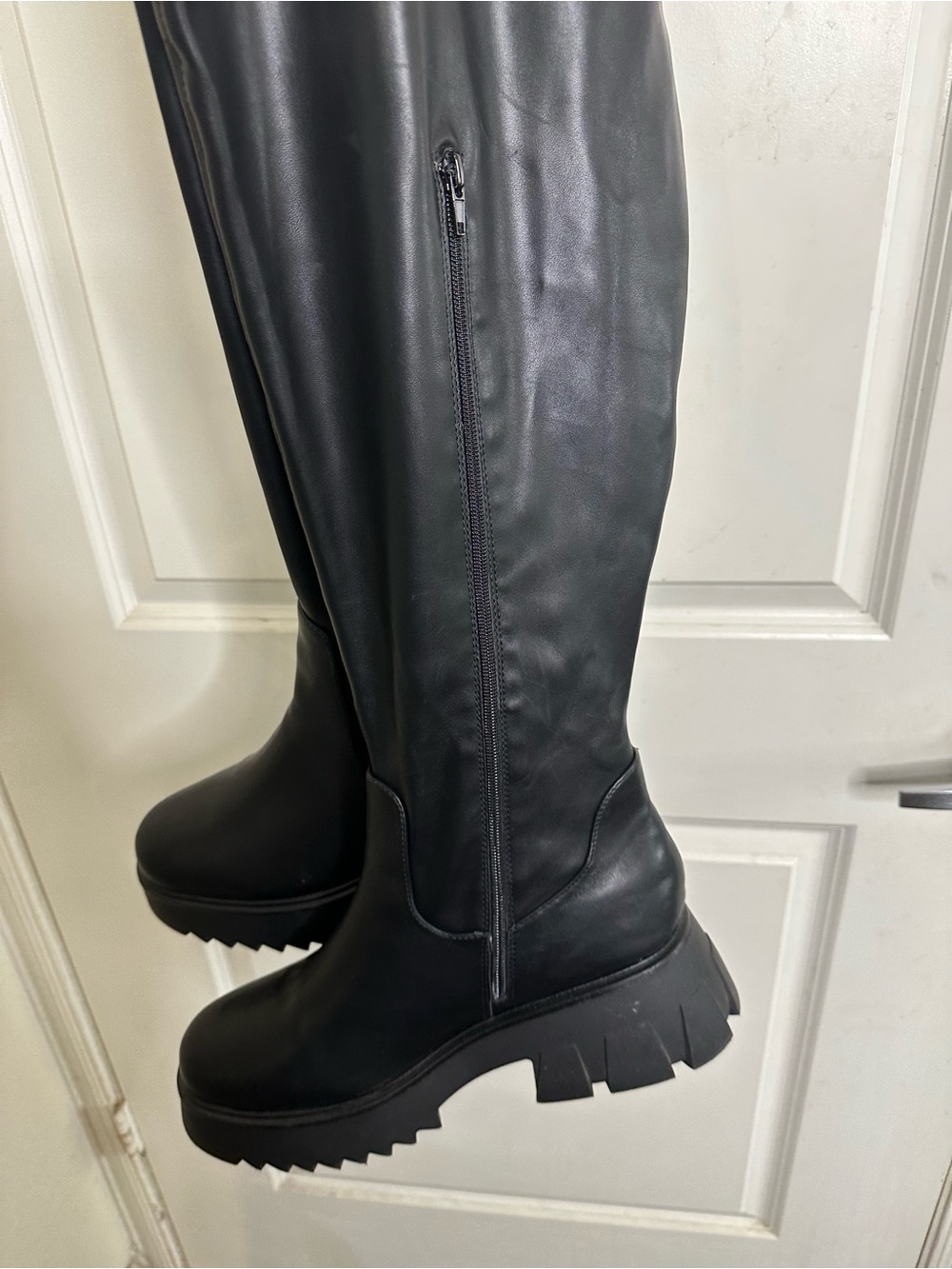 Fashion to Figure Black Over-the-Knee Platform Boots